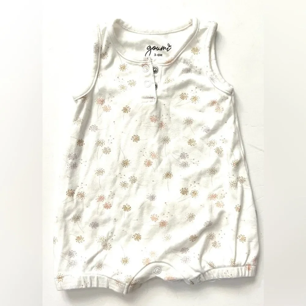 Goumi Dandelion Sleeveless Romper